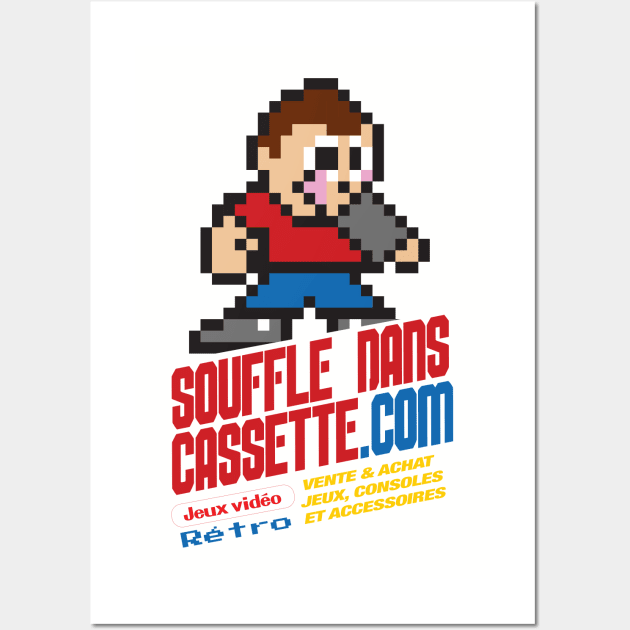 Souffle Dans Cassette - Retrogaming Wall Art by blowinthecartridge